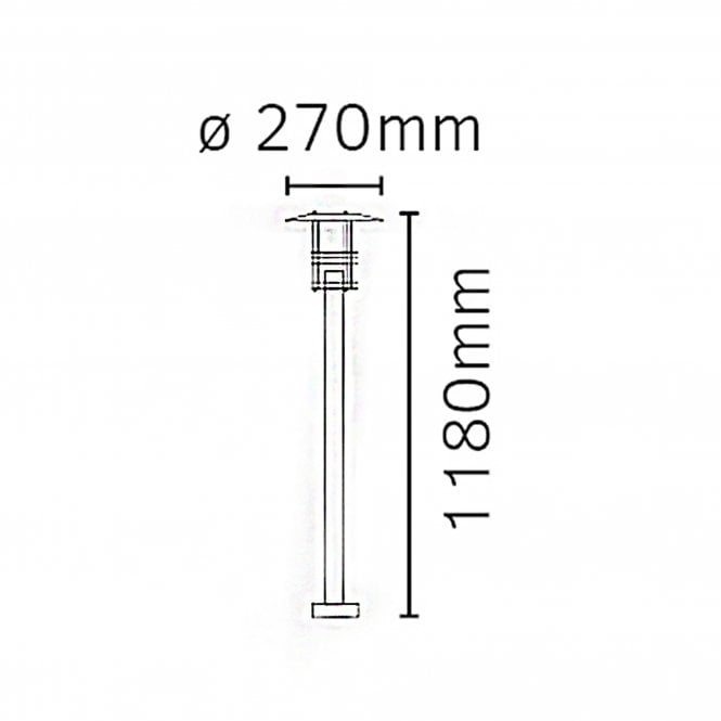 Stockholm Pillar Black