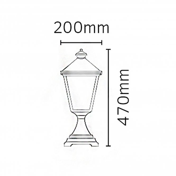 Turin Pedestal Black