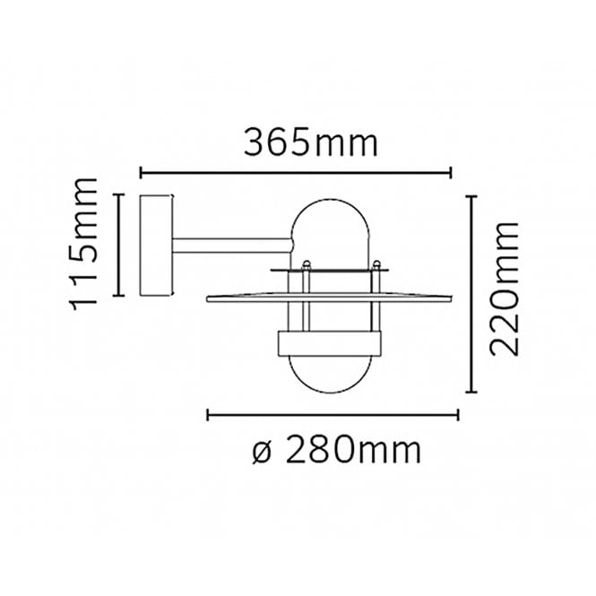 Bergen Galvanised Clear