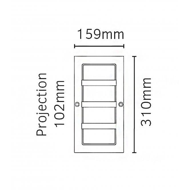 Boden E27 Wall Light Black with clear diffuser