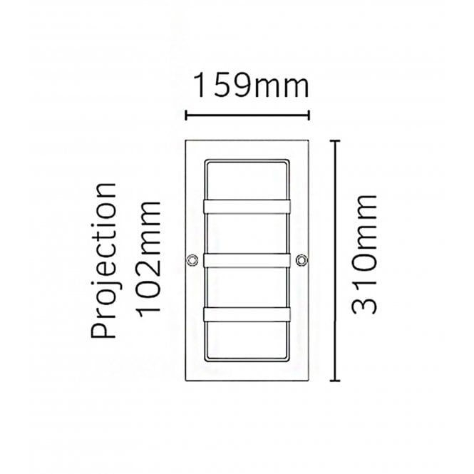 Boden E27 Wall Light Black with opal diffuser