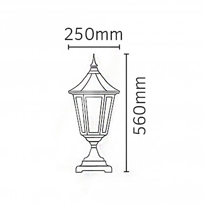 Valencia Pedestal Black