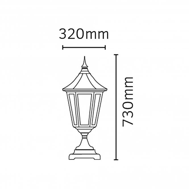 Valencia Grande Pedestal Black