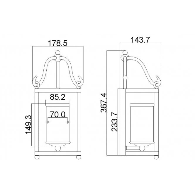 Declaration 1 Light Wall Light In Antique Forged Iron Finish