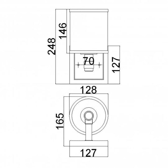 Prospect Park 1 Light Wall Light In Satin Nickel / Chrome Finish