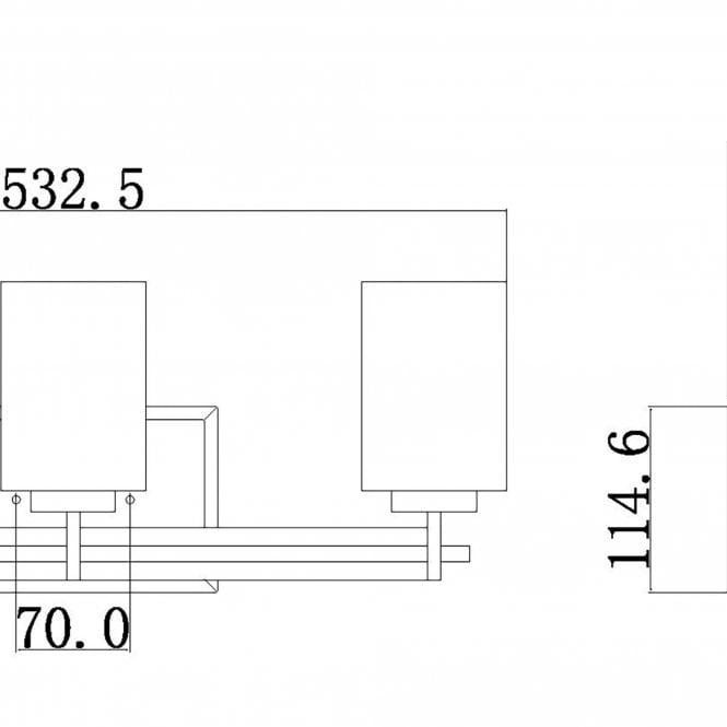 Taylor 3 Light Above Mirror Light In Polished Chrome Finish