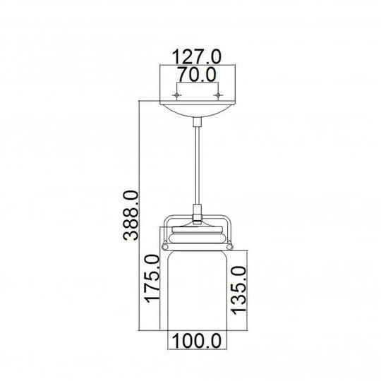 Brinley 1 Light Mini Pendant - Brushed Nickel