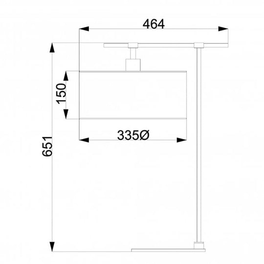 Balance 1 Light Table Lamp - White and Polished Nickel