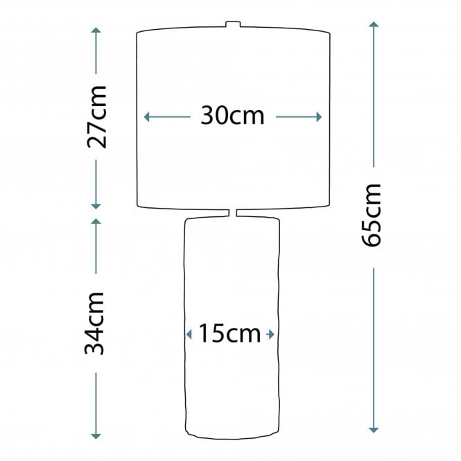 Barbican 1 Light Table Lamp