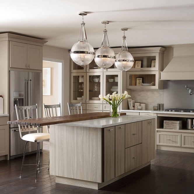 Aster 3 Light Pendant - Polished Nickel