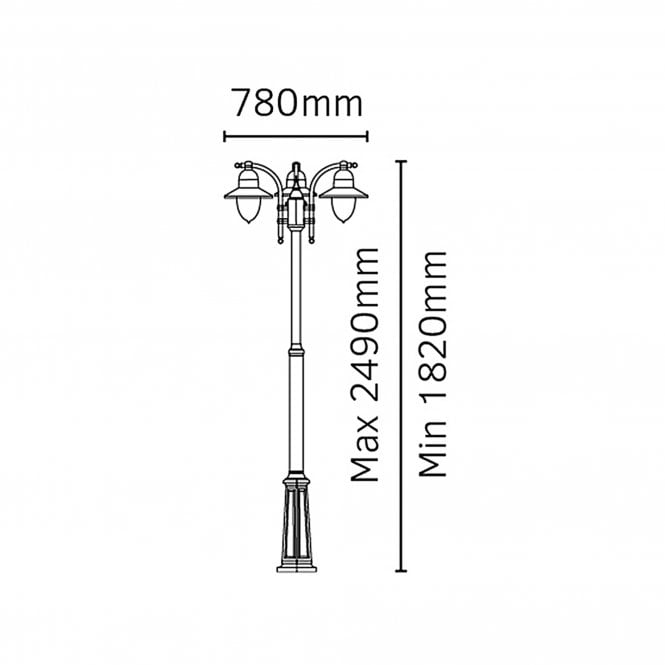 Como Triple Post Black