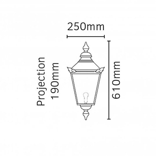 Chelsea Half Lantern Copper