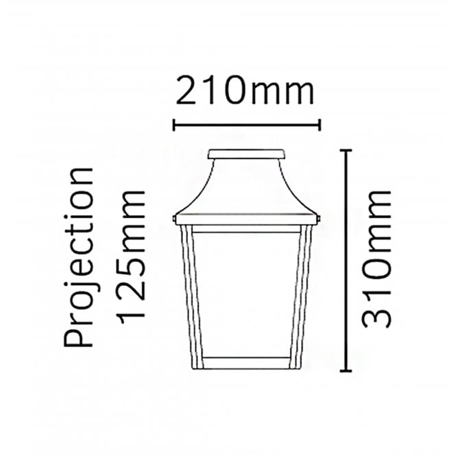 Chelsea Half Lantern Small Copper