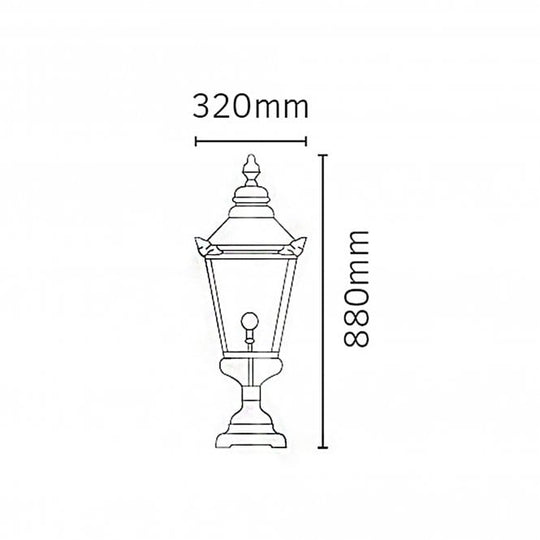 Chelsea Grande Pedestal Copper