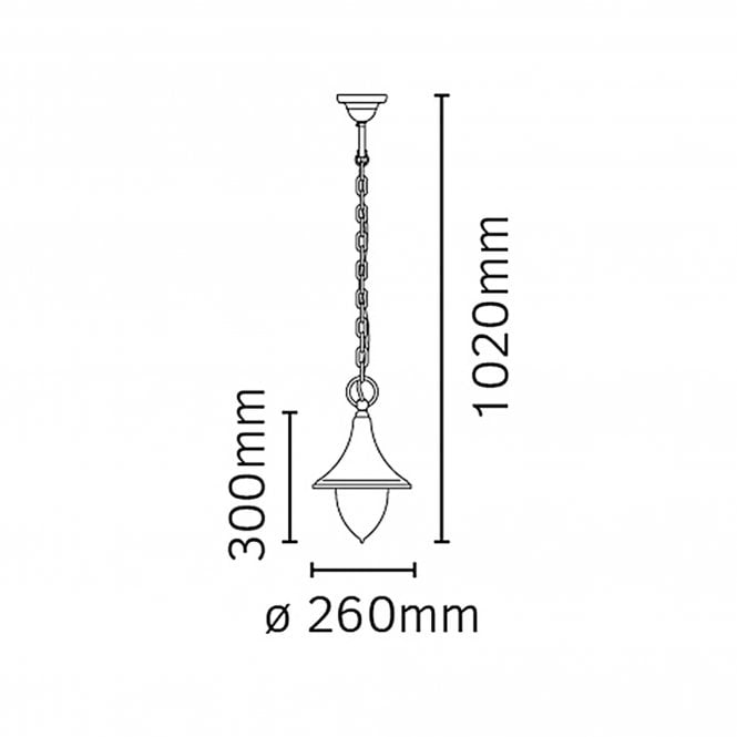 Firenze Chain Post Black