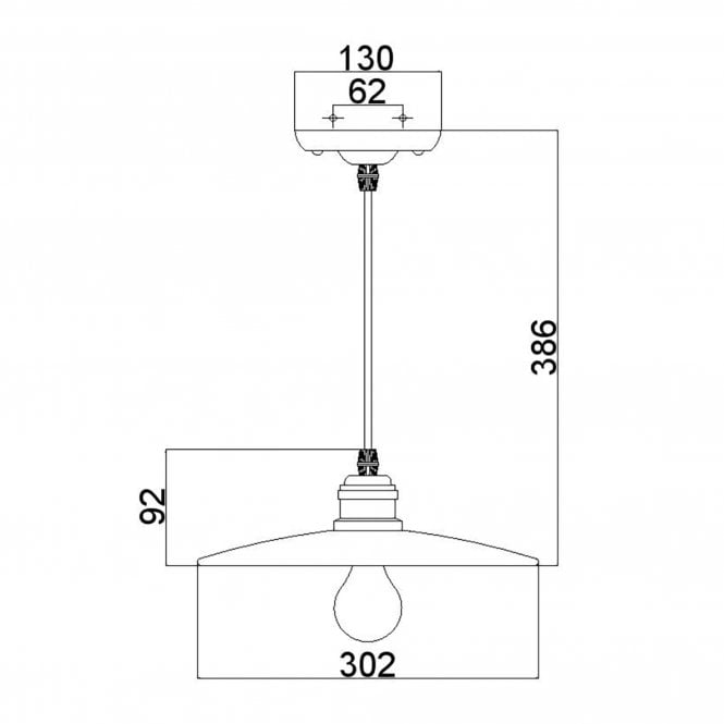 Urban Renewal Pendant Light Astral Bronze
