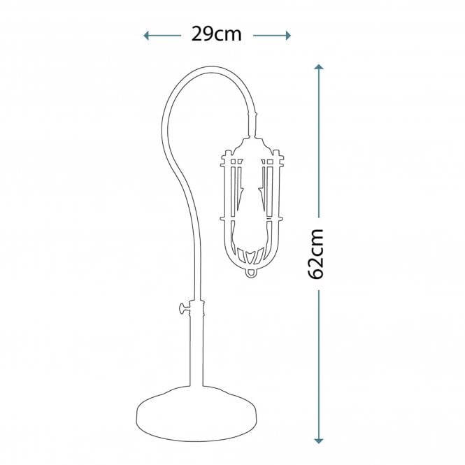 Urban Renewal 1Lt Table Lamp Dark Antique Brass