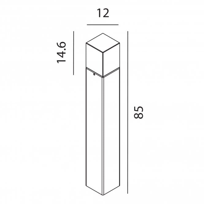 Arendal Large Bollard        Black