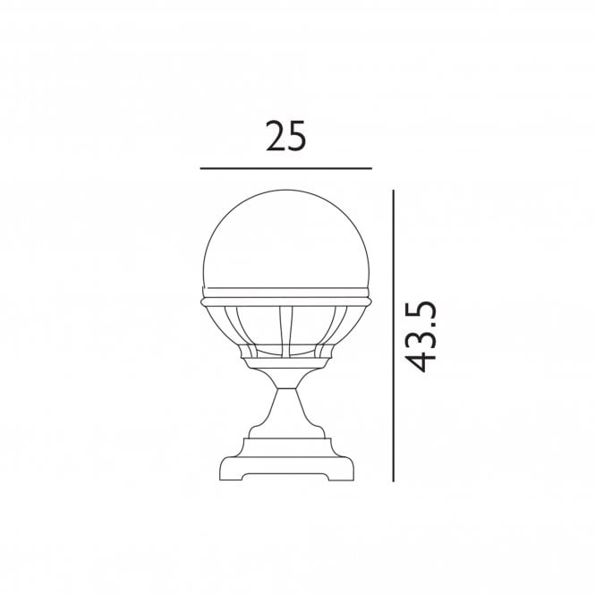 Bologna 1 Light Pedestal