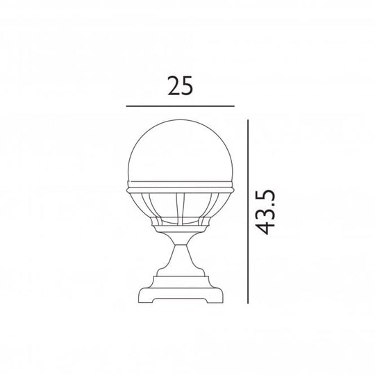 Bologna 1 Light Pedestal