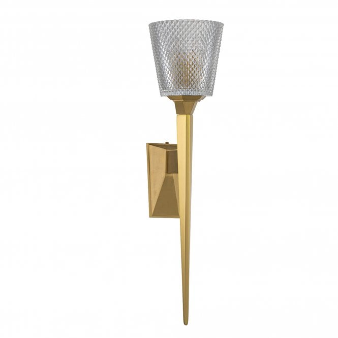 Verity 1 Light Wall Light - Brushed Brass