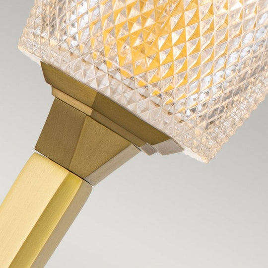 Verity 1 Light Wall Light - Brushed Brass