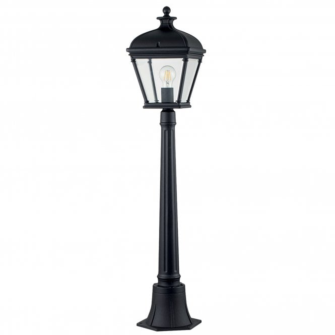 Bayview 1 Light Medium Pillar Lantern Black