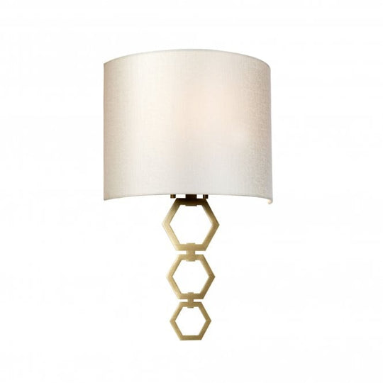 Clark Medium 1 Light Wall Light - Aged Brass