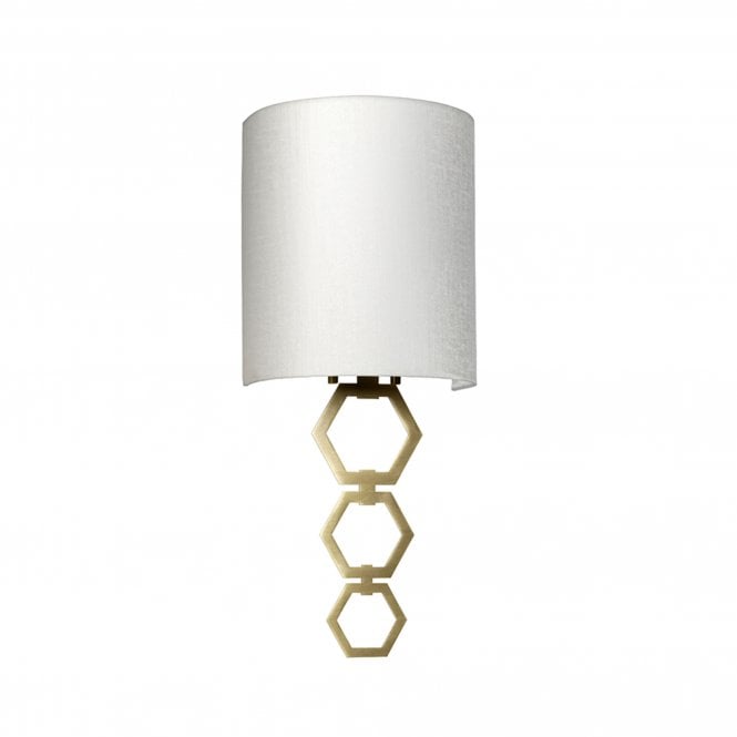 Clark Small 1 Light Wall Light - Aged Brass