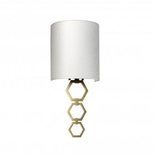 Clark Small 1 Light Wall Light - Aged Brass