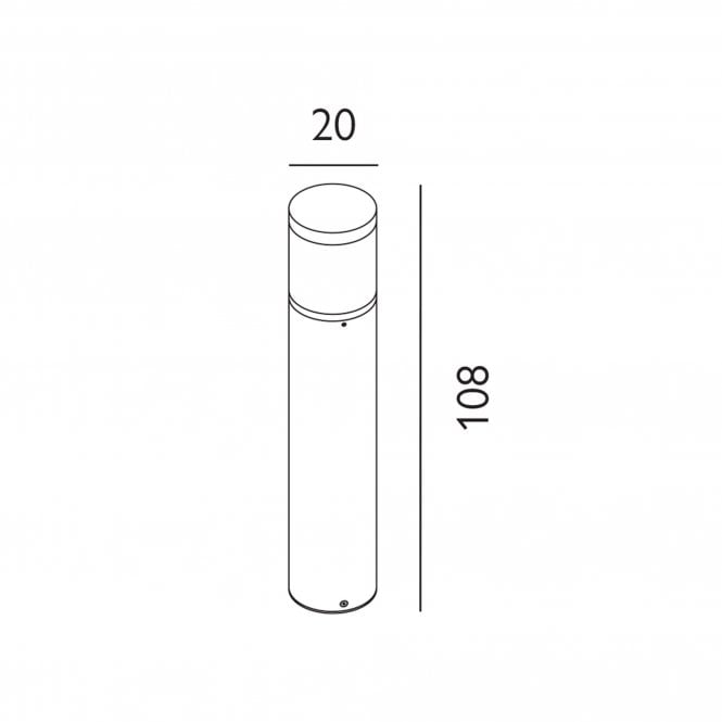 Egersund LED Large Bollard       Graphite