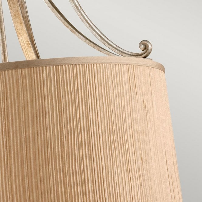 Feiss Abbey 3Lt Pendant  Silver Sand