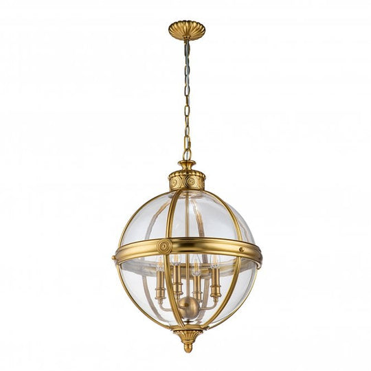 Adams 4 Light Pendant Chandelier - Brushed Bronze