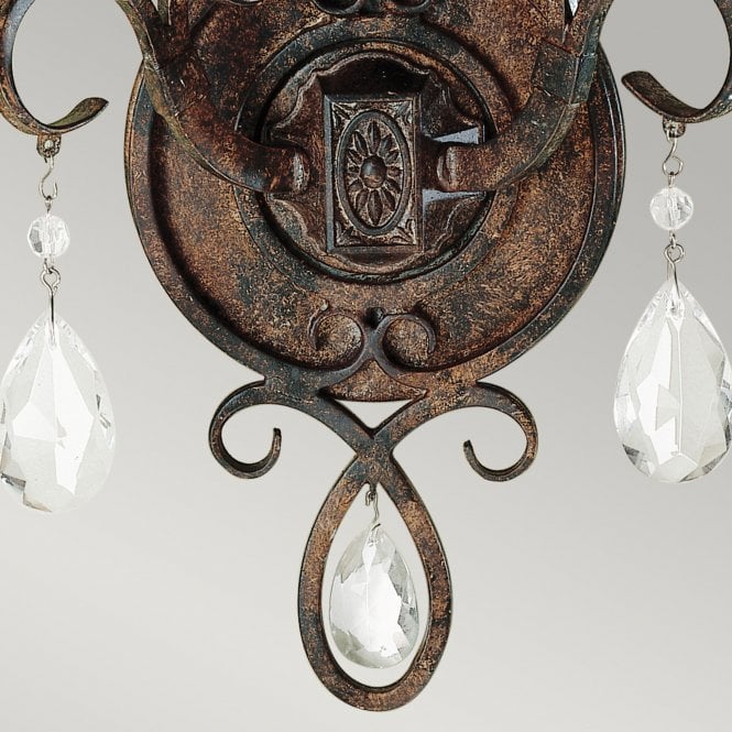 Chateau 2 Light Wall Light Mocha Bronze