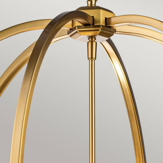 Corinne 6 Light Pendant Burnished Brass