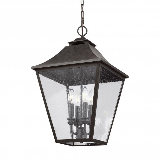 Galena 4 Light Chain Lantern Sable