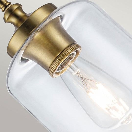 Hounslow 1 Light Mini Pendant  Burnished Brass