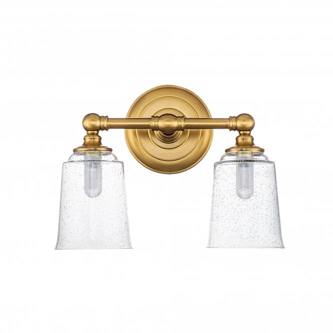 Huguenot Lake 2 Light Above Mirror Light Burnished Brass