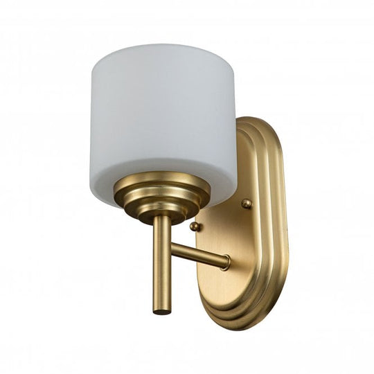 Malibu 1 Light Wall Light Brushed Brass