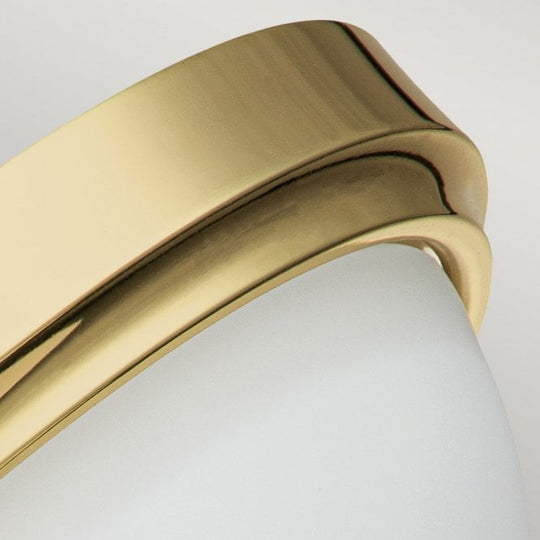 Malibu 2 Light Flush Mount Polished Gold or Brass