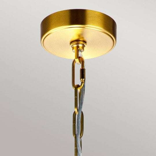 Nico 1 Light Large Pendant Burnished Brass