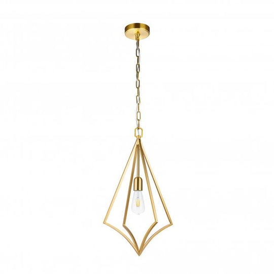 Nico 1 Light Medium Pendant Burnished Brass