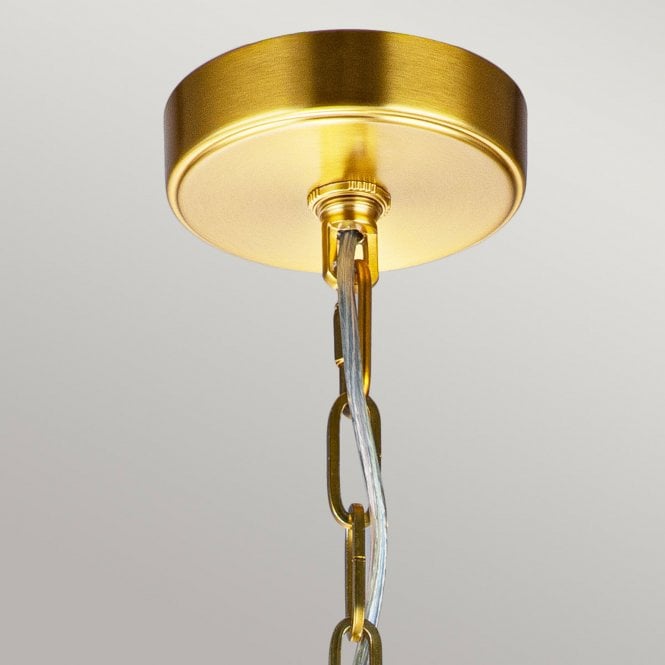 Nico 1 Light Medium Pendant Burnished Brass