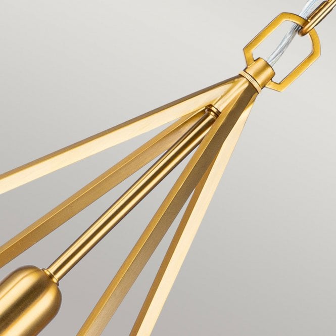 Nico 1 Light Medium Pendant Burnished Brass