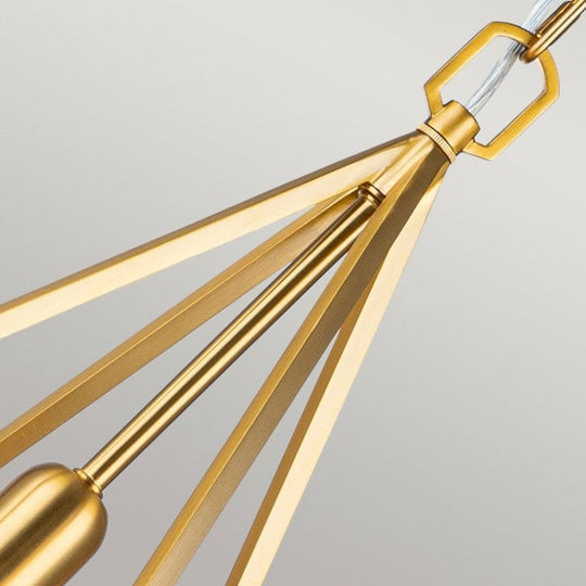 Nico 1 Light Medium Pendant Burnished Brass