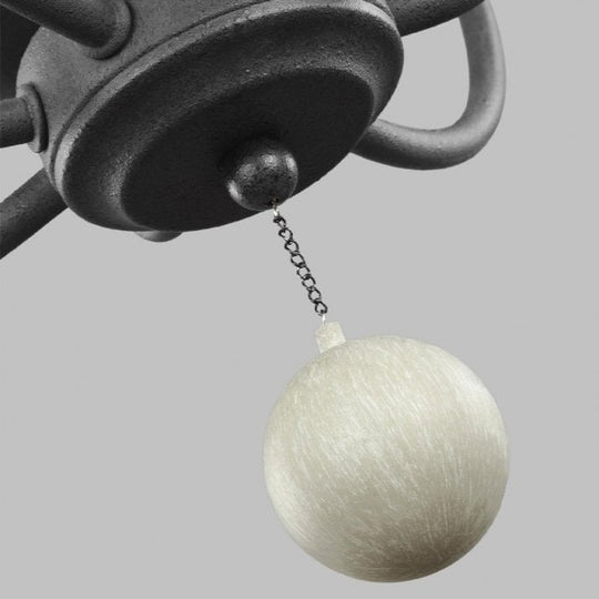 Nori 4 Light Chandelier Dark Weathered Zinc with Driftwood Grey