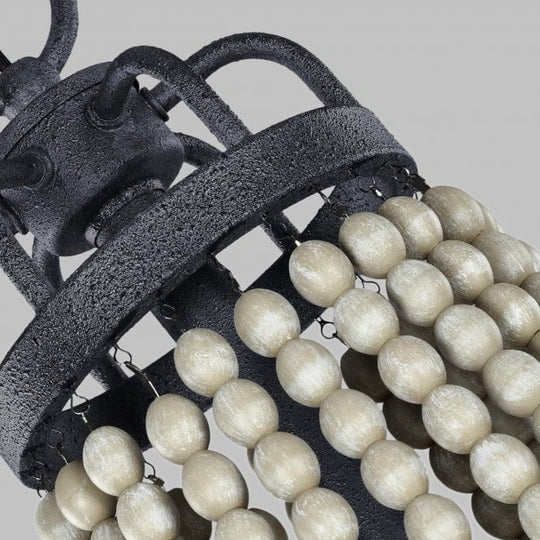 Nori 6 Light Chandelier Dark Weathered Zinc with Driftwood Grey