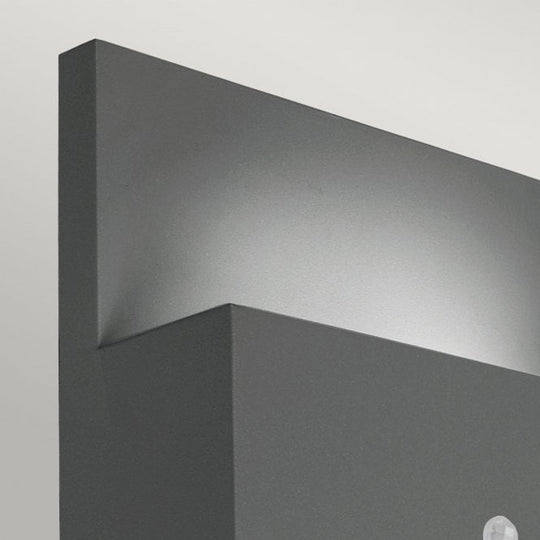 Geneve 1 Light Wall Light with PIR Graphite