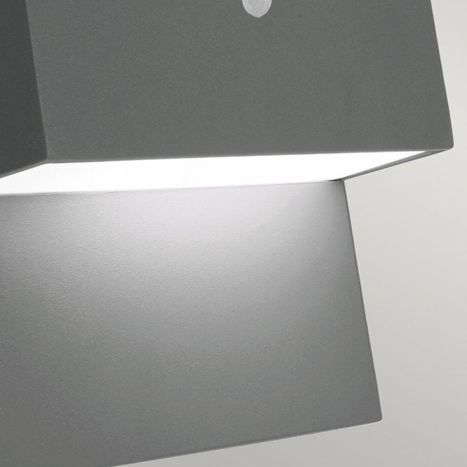 Geneve 1 Light Wall Light with PIR Graphite