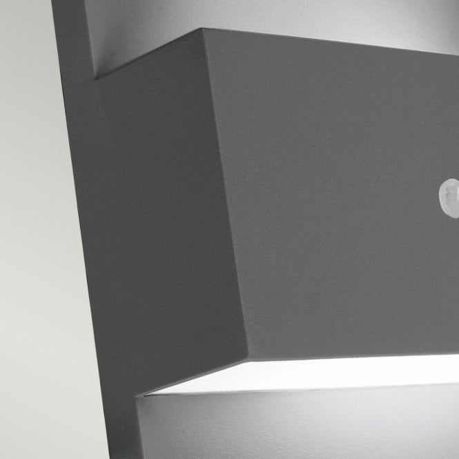 Geneve 1 Light Wall Light with PIR Graphite